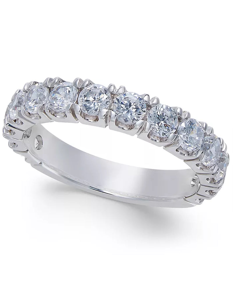 Stunning 1.5 Ct. Diamond Band Ring in 14K White Gold