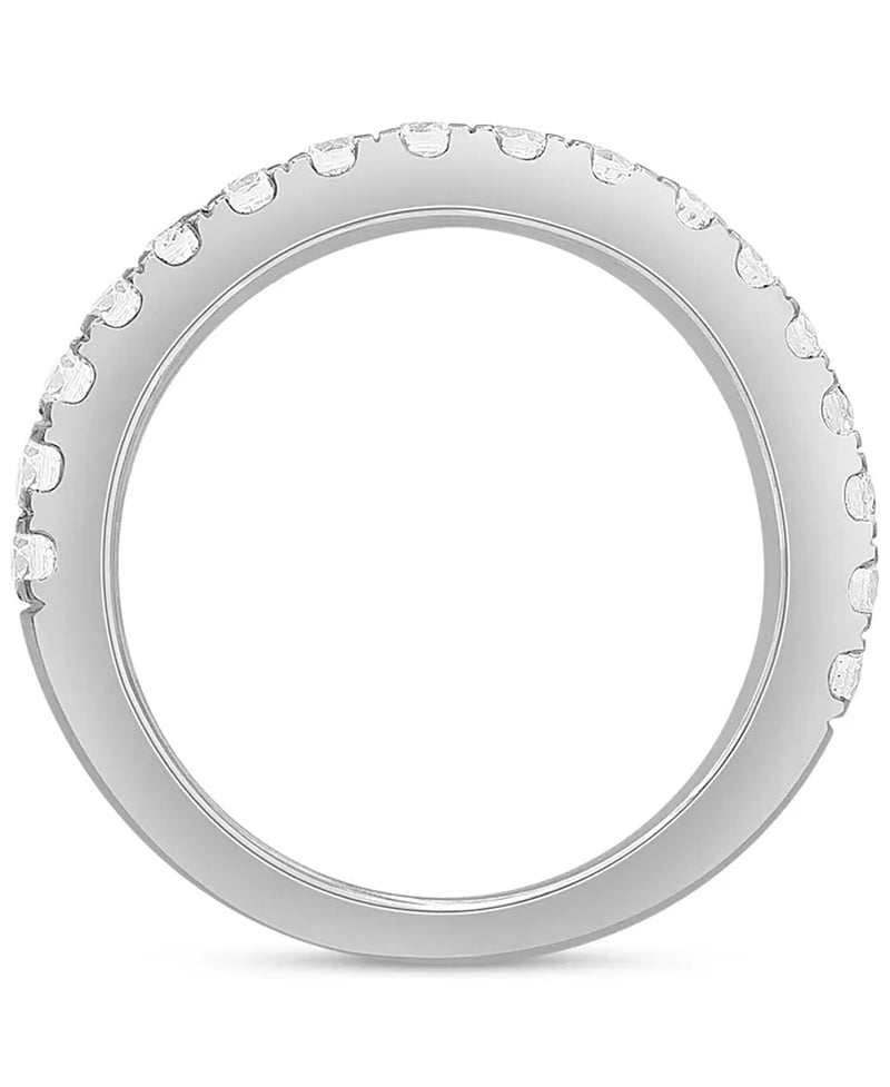 Stunning 4 Ct. T.W. Diamond Oval Halo Bridal Set in Elegant 14K White Gold