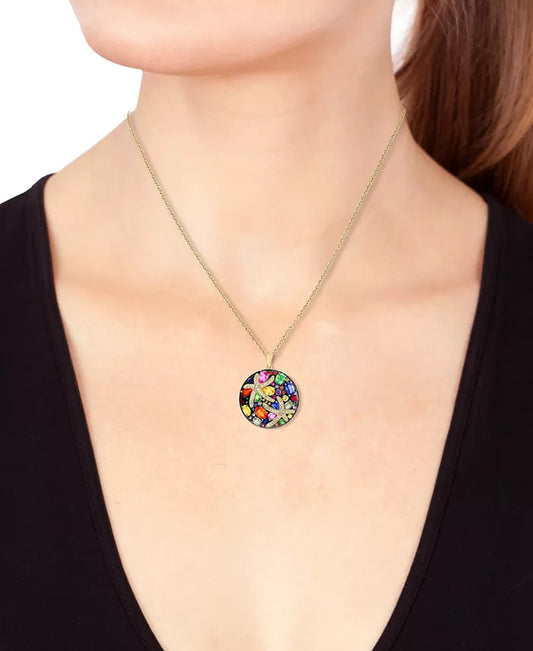 Stunning EFFY® 14K Gold Starfish Pendant Necklace with Multicolor Sapphires and Diamonds - 5-3/8 Ct. T.W.