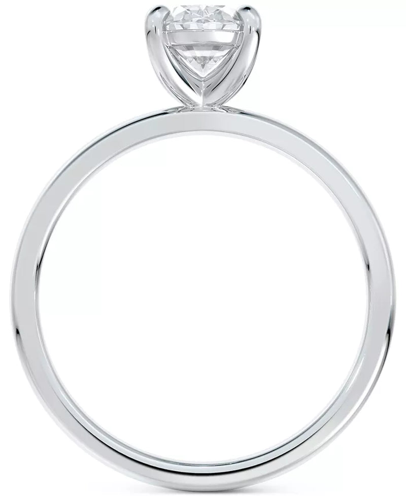 Stunning Oval-Cut Diamond Solitaire Engagement Ring in 14K White Gold - 5/8 Ct. T.W.