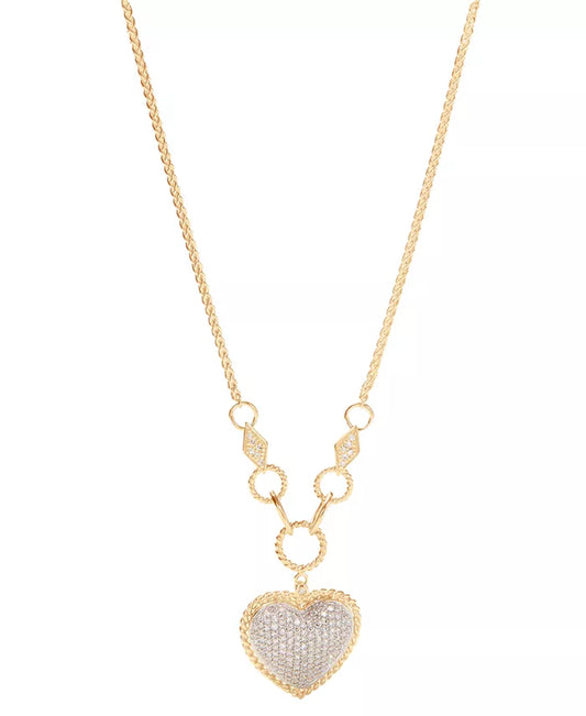 D'Oro by EFFY® Stunning Diamond Heart Pendant (3/4 Ct. T.W.) in Luxurious 14K Gold or Romantic 14K Rose Gold