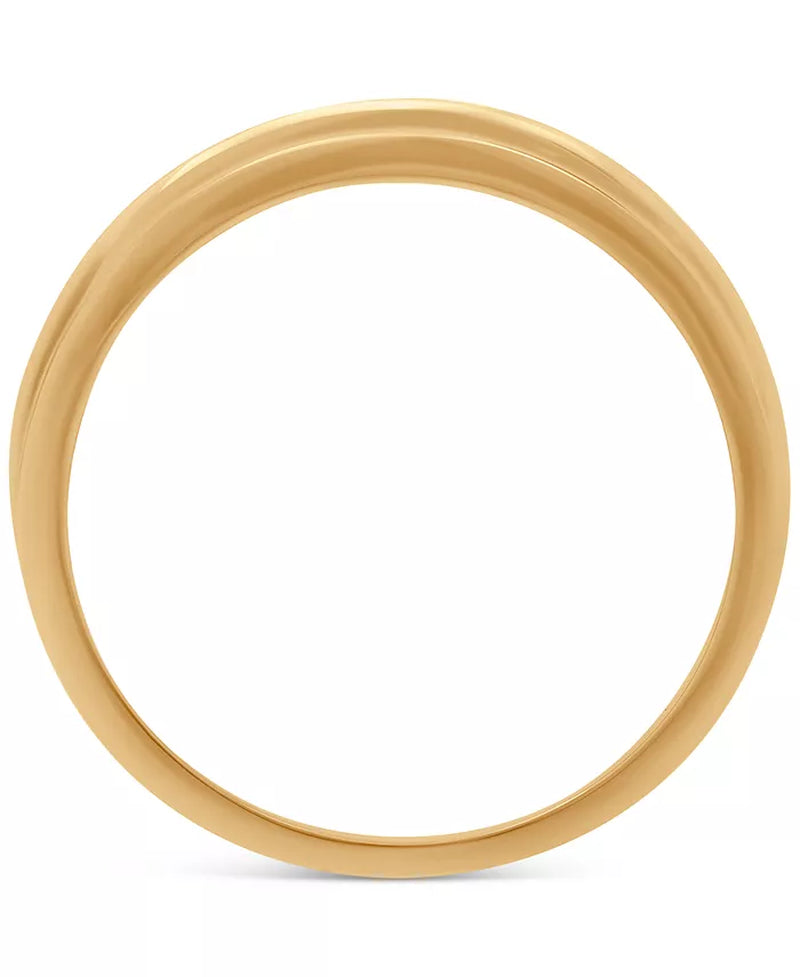 Stunning 14K Gold Men's Diamond Wedding Band - 1/6 Ct. T.W.