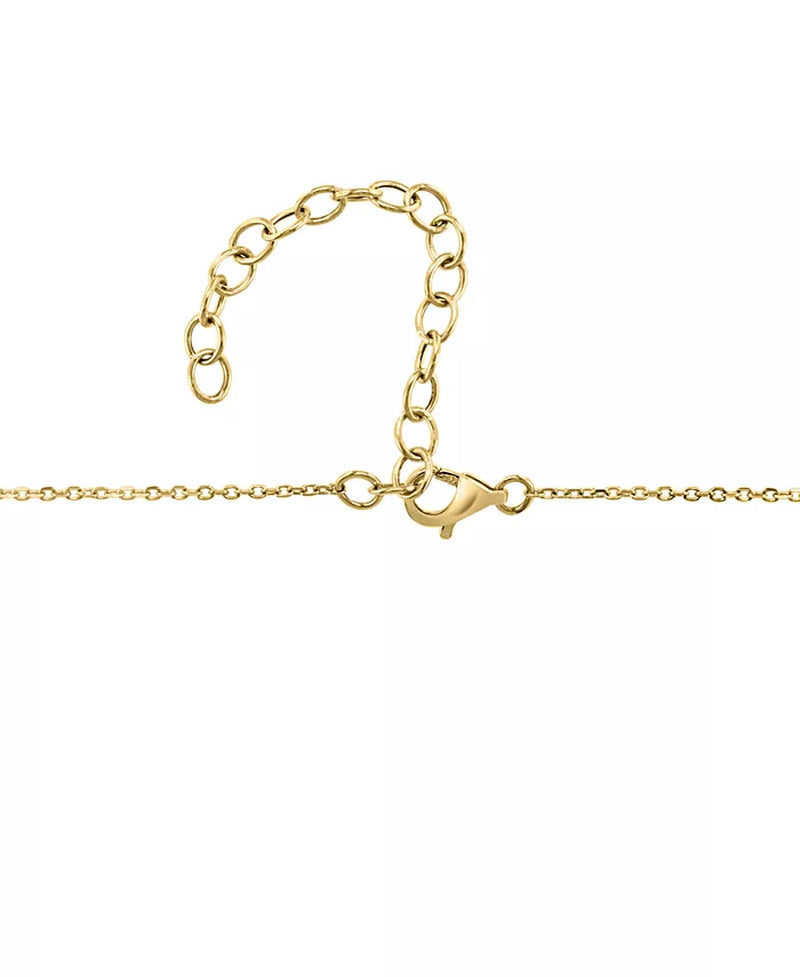 Stunning EFFY® Multicolor Diamond Triple Heart Drop Pendant Necklace in 14K Gold - 3/8 Ct. T.W., 17" + 1" Extender