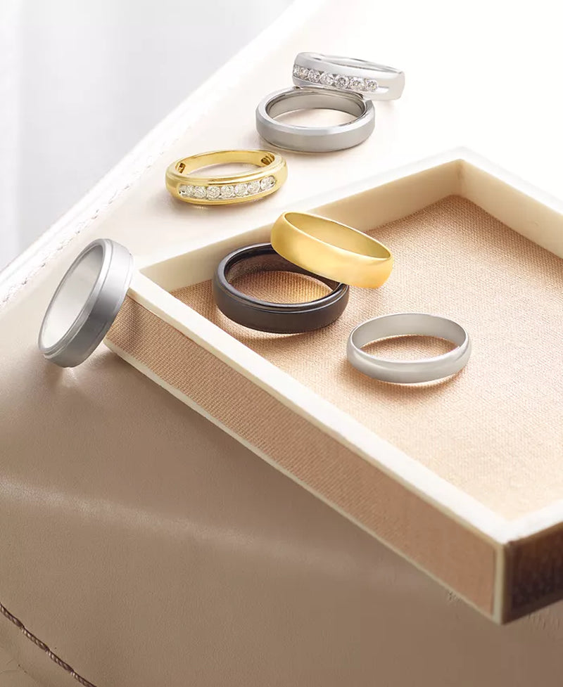 Stunning 1 Ct. T.W. Men's Diamond Band in Luxurious 14K White Gold (Available in 14K Yellow Gold)