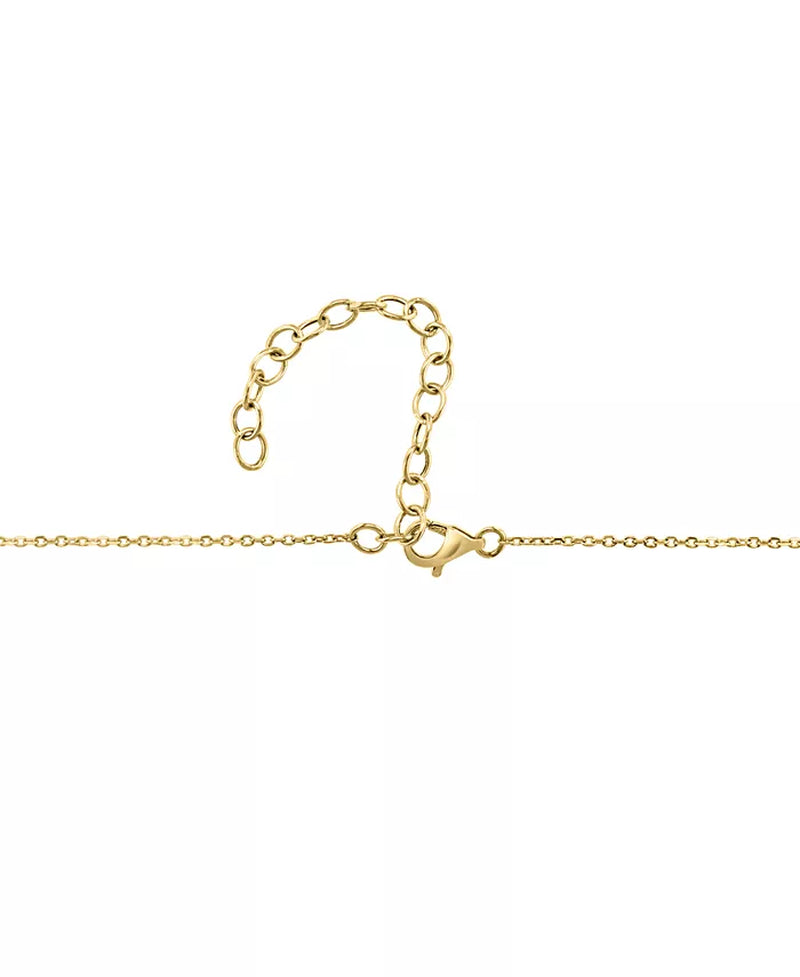 Stunning 14K Gold Diamond Openwork Teardrop Pendant Necklace - 1/2 Ct. T.W. - 18" Elegance