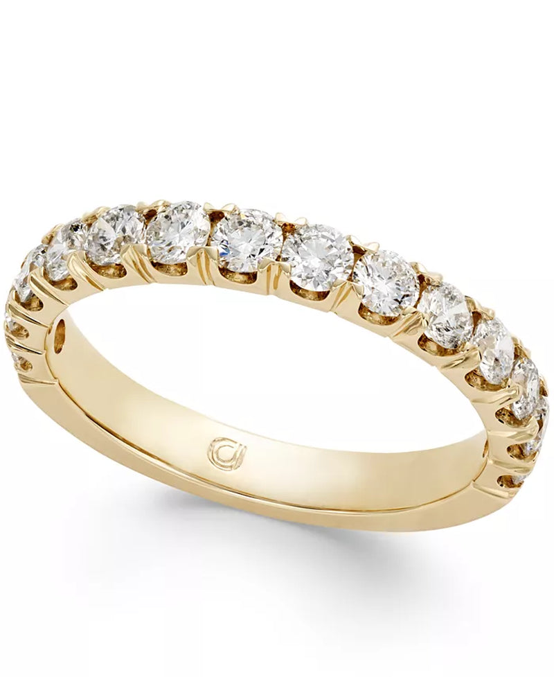 Stunning Pavé Diamond Band Ring (1 Ct. T.W.) in Luxurious 14K Gold, Rose Gold, or White Gold