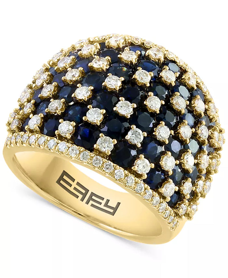 Stunning EFFY® 14K Gold Emerald & Diamond Statement Ring - 3.75 Ct. T.W. Emerald & 1.2 Ct. T.W. Diamonds