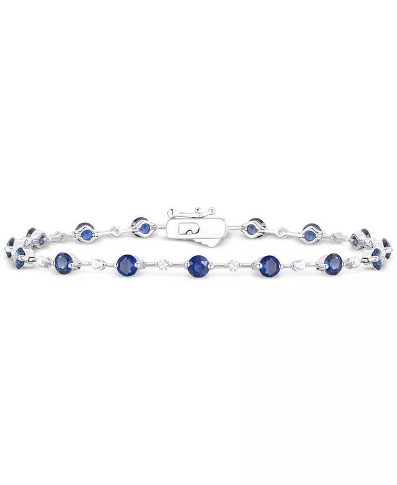 Stunning 14K Gold Emerald & Diamond Bracelet (2-1/8 Ct. T.W. Emerald & 1/2 Ct. T.W. Diamond) - Also Available in Ruby & Sapphire