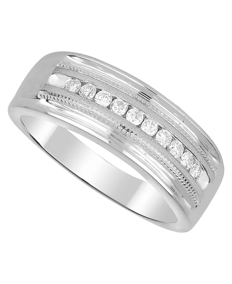 Stunning Men's Diamond Ring (1/2 Ct. T.W.) in Luxurious White or Yellow Gold
