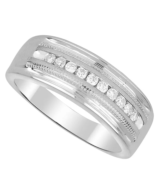 Stunning Men's Diamond Ring (1/2 Ct. T.W.) in Luxurious White or Yellow Gold