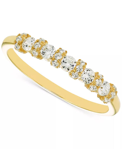 Stunning 1/2 Ct. T.W. Diamond Band in Luxurious 14K Gold