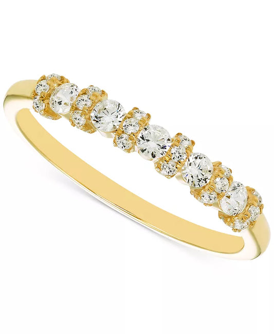 Stunning 1/2 Ct. T.W. Diamond Band in Luxurious 14K Gold