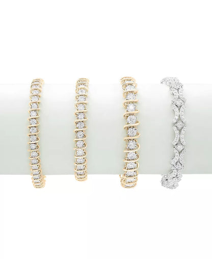Stunning 5 Ct. T.W. Diamond Tennis Bracelet in Luxurious 10K Gold - Exclusively at