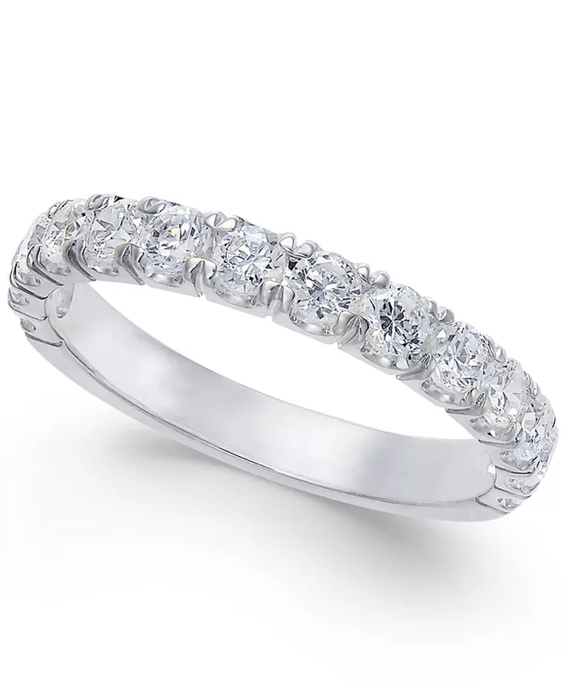 Stunning Pavé Diamond Band Ring (1 Ct. T.W.) in Luxurious 14K Gold, Rose Gold, or White Gold