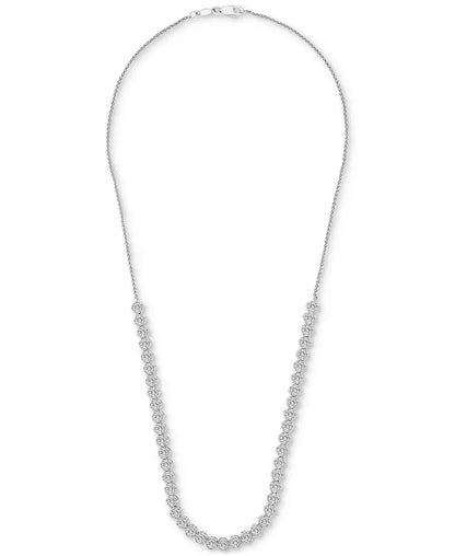 Stunning 4 Ct. Diamond Four-Claw Collar Necklace in 14K White Gold - Exclusive to Macy's