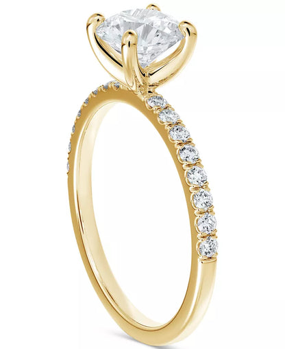 Stunning 7/8 Ct. T.W. Diamond Solitaire Round-Cut Engagement Ring in Luxurious 14K Gold