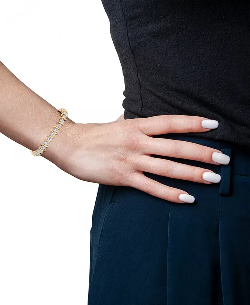 Stunning 5 Ct. T.W. Diamond Tennis Bracelet in Luxurious 10K Gold - Exclusively at