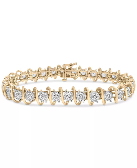 Stunning 5 Ct. T.W. Diamond Tennis Bracelet in Luxurious 10K Gold - Exclusively at