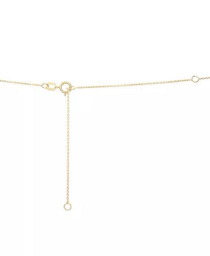 Stunning 1/2 Ct. T.W. Diamond Cluster Elongated Lariat Necklace in 14K Gold - 16" + 2" Extender, Exclusively for Macy's