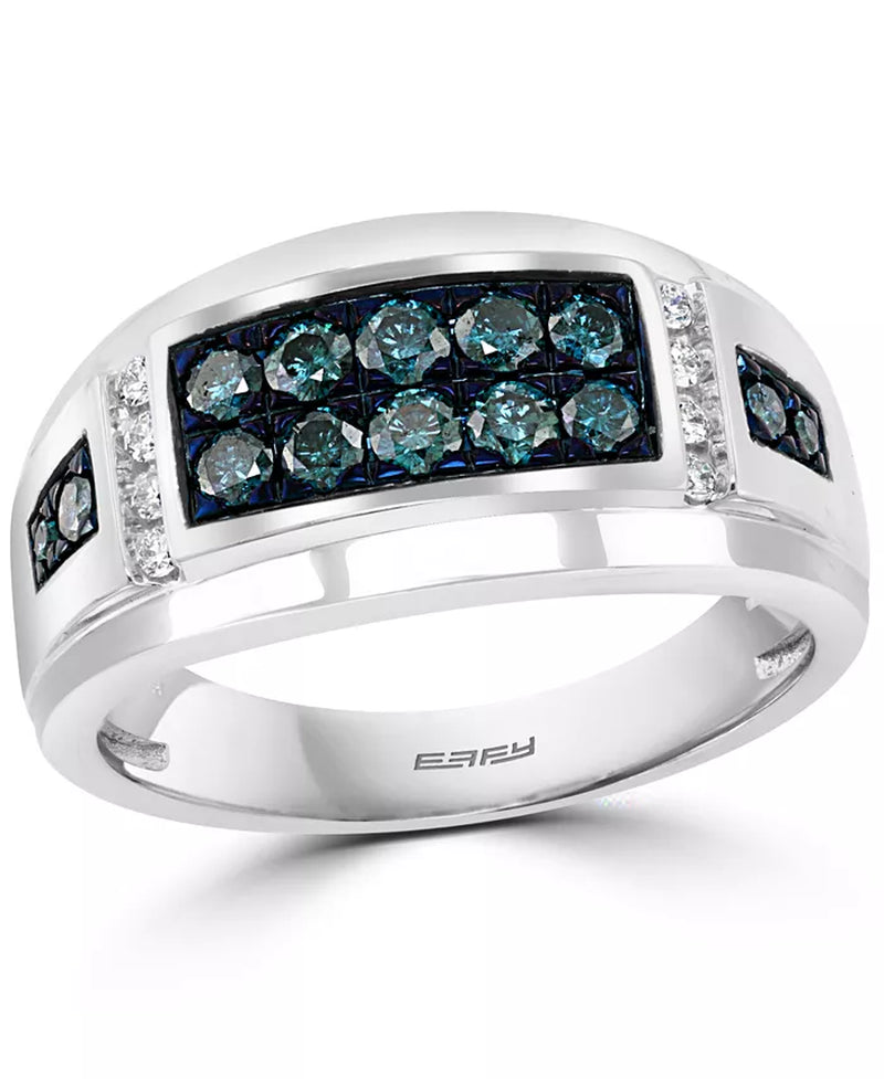Stunning EFFY® Men's Diamond Ring (3/4 Ct. T.W.) in Luxurious 14K Gold - Available in Sapphire!