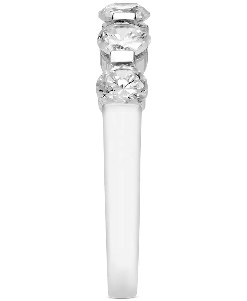 Stunning 1-1/2 Ct. T.W. Diamond Five Stone Band in Luxurious 14K White or Yellow Gold