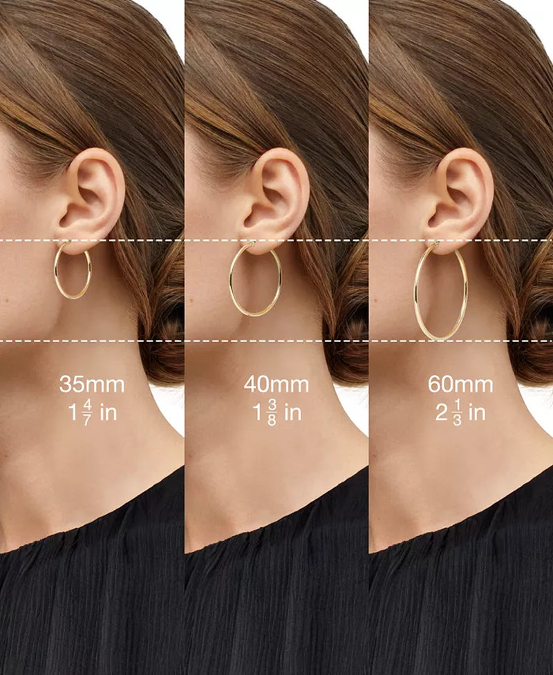 Stunning Nude Diamond Teardrop Spiral Hoop Earrings in 14K Rose Gold - 1.5 Ct. T.W.