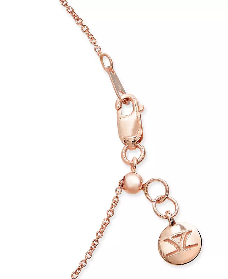 Stunning 18" Pendant Necklace with Nude & Chocolate Diamonds in Luxurious 14K Gold
