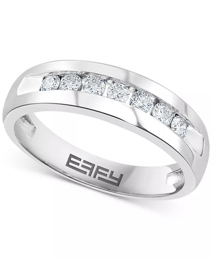 Stunning EFFY® Men's Diamond Channel-Set Band - 1/2 Ct. T.W. Elegance Redefined