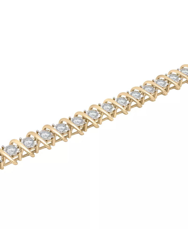 Stunning 5 Ct. T.W. Diamond Tennis Bracelet in Luxurious 10K Gold - Exclusively at