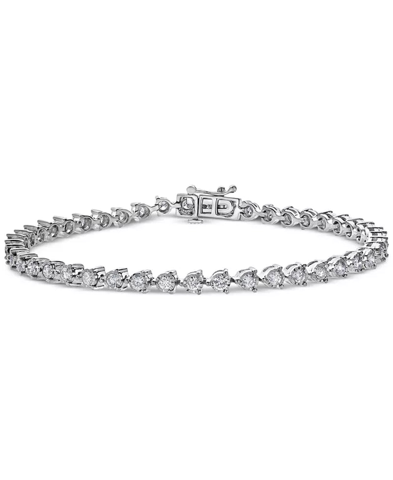 Stunning 2 Ct. T.W. Diamond Bracelet in Luxurious 14K White Gold