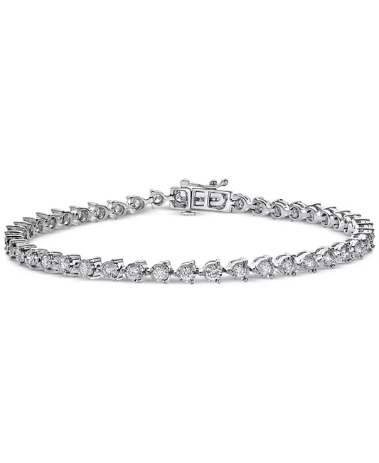 Stunning 2 Ct. T.W. Diamond Bracelet in Luxurious 14K White Gold