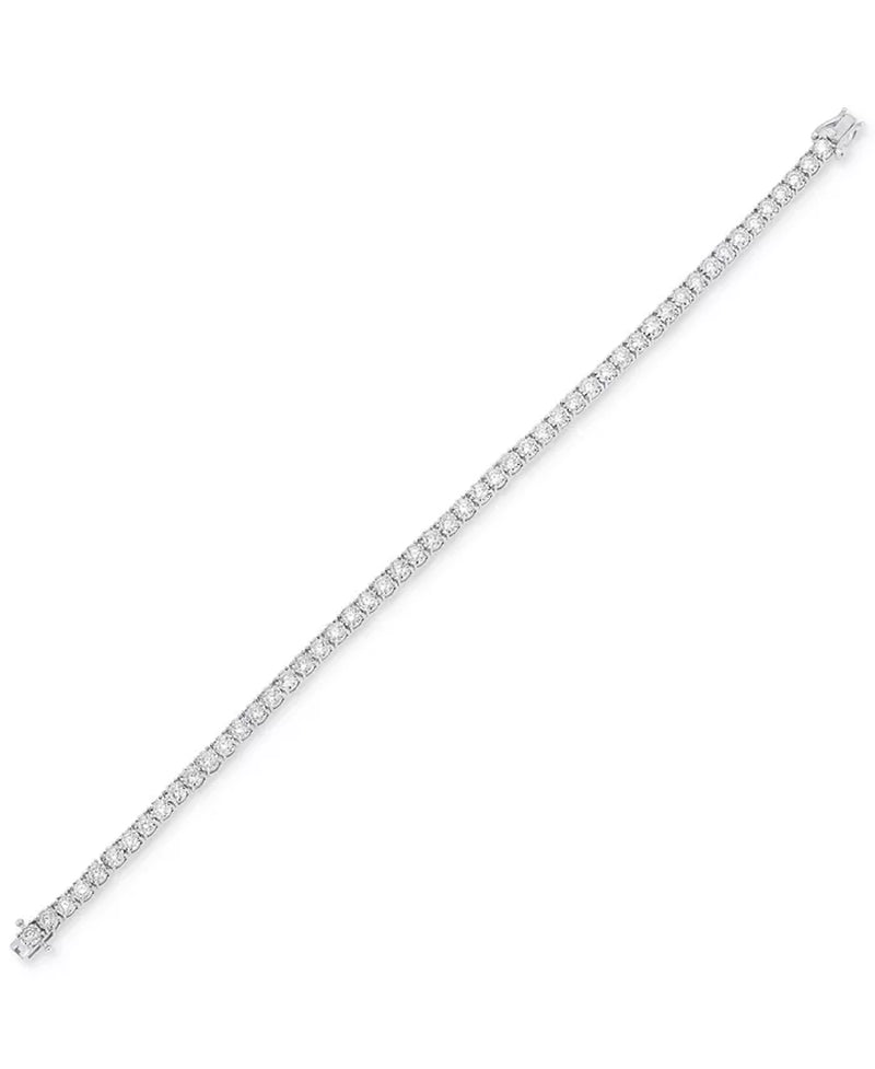 Stunning 5 Ct. Men's Lab Grown Diamond Tennis Bracelet in 10K White Gold