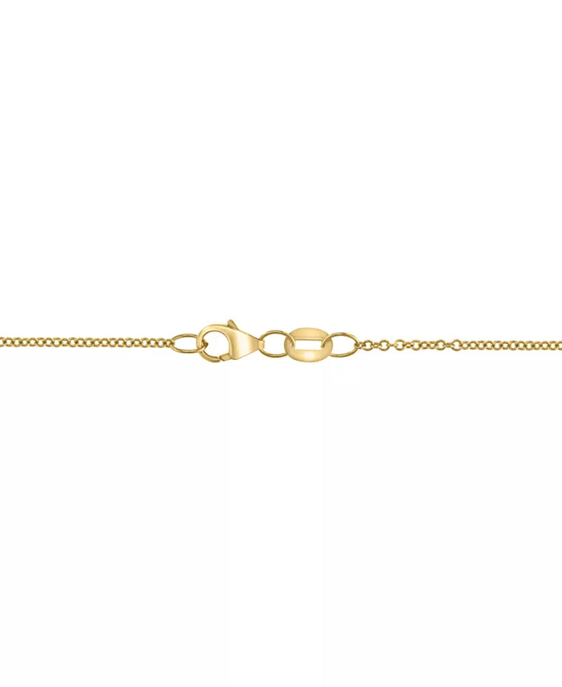 Stunning EFFY® 18" Diamond Baguette & Round Vertical Bar Pendant Necklace in 14K Gold - 1/2 Ct. T.W. (Available in 14K White Gold)