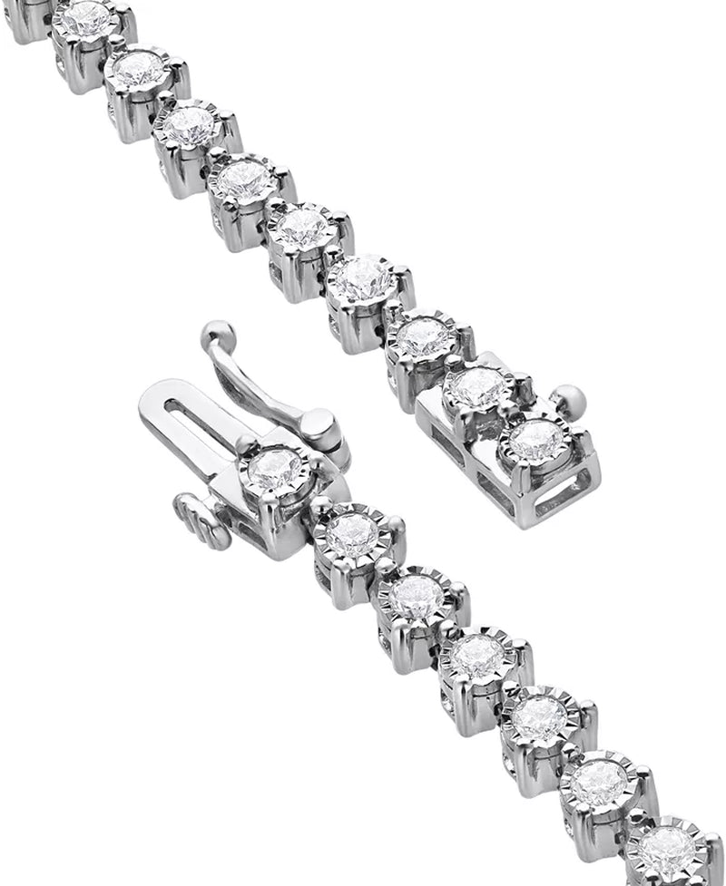Stunning 2 Ct. T.W. Diamond Bracelet in Luxurious 14K White Gold