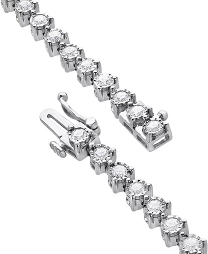Stunning 2 Ct. T.W. Diamond Bracelet in Luxurious 14K White Gold