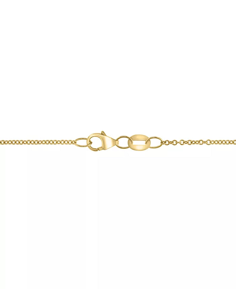 Stunning EFFY® 14K Gold Halo Pendant Necklace with 9-1/5 Ct Citrine & 7/8 Ct Diamond
