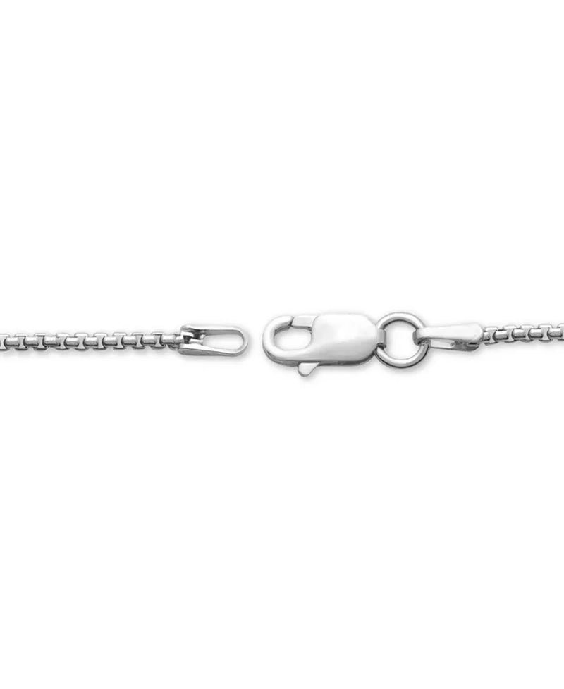 Stunning Men's 22" Diamond Cross Pendant Necklace in Sterling Silver - 1 Ct. T.W.