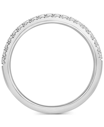 Stunning Diamond Half Circle Wedding Band in Platinum - 1/4 Ct. T.W.