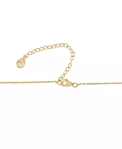 Stunning EFFY® 14K Gold Heart Halo Pendant Necklace with Turquoise & Diamond Accents (1/6 Ct. T.W.) - 16" + 2" Extender