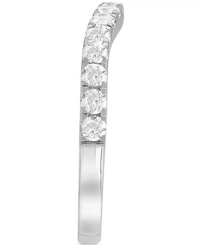 Stunning 4 Ct. T.W. Diamond Oval Halo Bridal Set in Elegant 14K White Gold