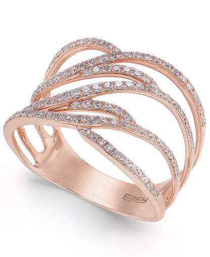 EFFYÂ® Diamond Ring (3/8 Ct. T.W.) in 14K Yellow Gold (Also Available in Rose Gold & White Gold)