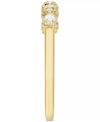 Stunning 1/2 Ct. T.W. Diamond Band in Luxurious 14K Gold