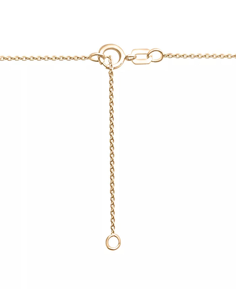 Stunning 10K Gold Diamond Pavé & Polished Butterfly Layered Pendant Necklace (1/6 Ct. T.W.) with 17" + 1" Extender – Exclusively at Macy's