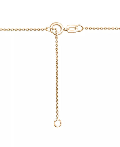 Stunning 10K Gold Diamond Pavé & Polished Butterfly Layered Pendant Necklace (1/6 Ct. T.W.) with 17" + 1" Extender – Exclusively at Macy's