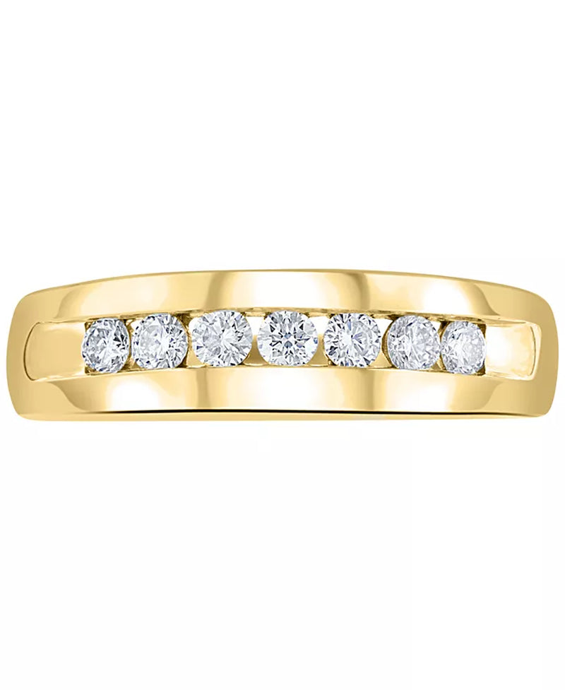 Stunning EFFY® Men's Diamond Channel-Set Band - 1/2 Ct. T.W. Elegance Redefined