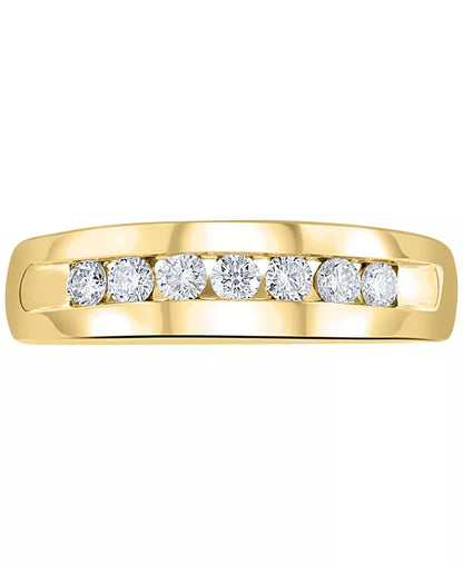 Stunning EFFY® Men's Diamond Channel-Set Band - 1/2 Ct. T.W. Elegance Redefined