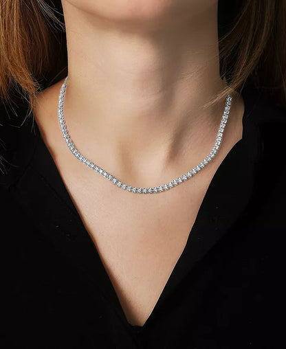 Stunning 4 Ct. Diamond Four-Claw Collar Necklace in 14K White Gold - Exclusive to Macy's