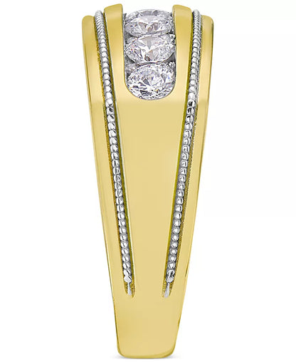 Stunning 1 Ct. T.W. Men's Diamond Band - Elevate Your Style!