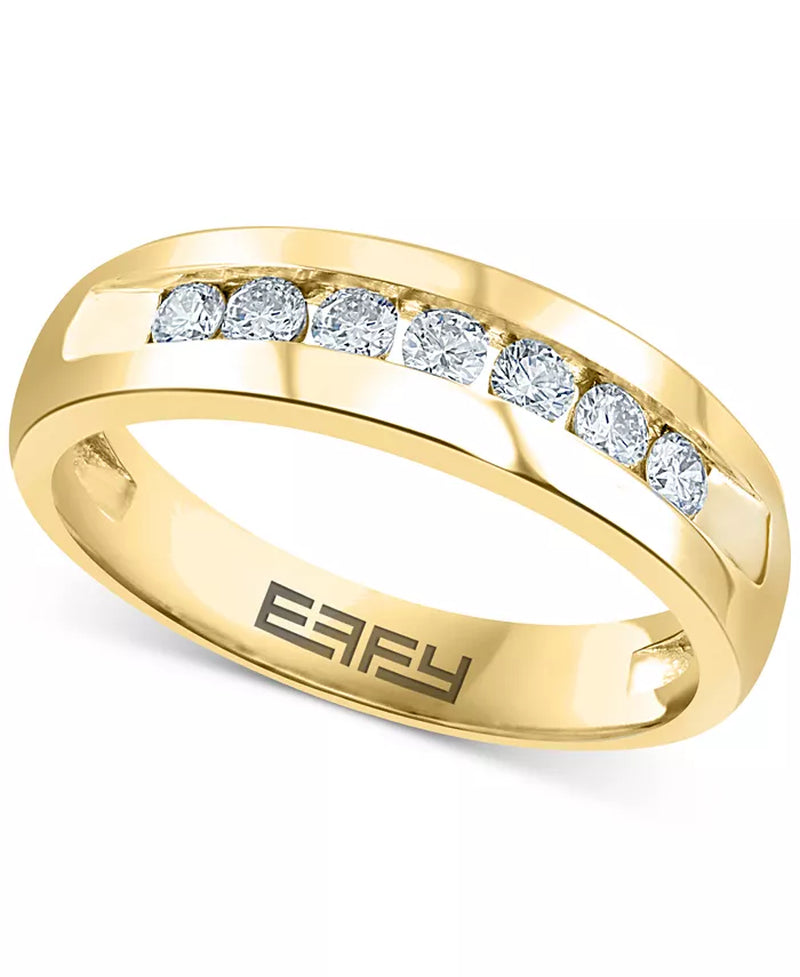 Stunning EFFY® Men's Diamond Channel-Set Band - 1/2 Ct. T.W. Elegance Redefined