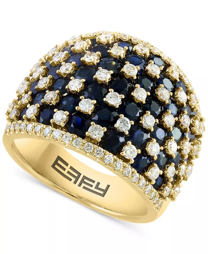 Stunning EFFY® 14K Gold Emerald & Diamond Statement Ring - 3.75 Ct. T.W. Emerald & 1.2 Ct. T.W. Diamonds